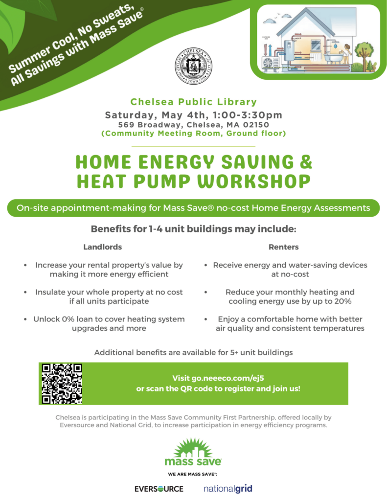 Poster about home energy savings workshop