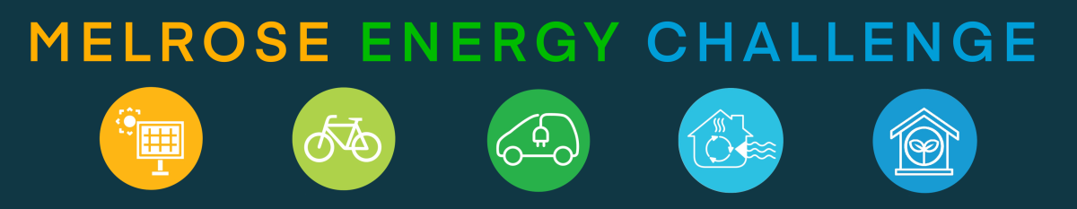 Melrose Energy Challenge graphic with five circular icons